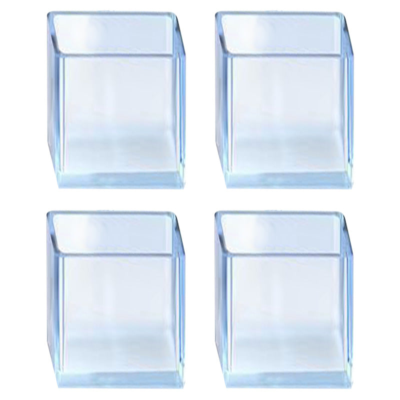 4Pcs/Set 30*50mm Rectangular Floor Protectors Clear Rubber Chair Leg Caps Prevents Scratches and Noise Furniture Leg Protection Cover 4Pcs/Set 30*50mm Rectangular Floor Protectors Clear Rubber Chair Leg Caps Prevents Scratches and Noise Furniture Leg Protection Cover